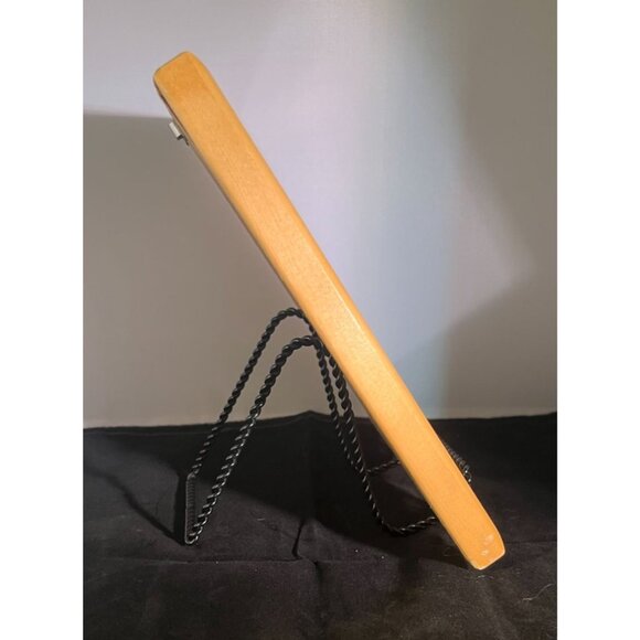 Light Wooden Framed Light Green Mat Pressed Flower Art "Wildflowers" Signed By S - Picture 6 of 6